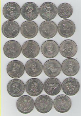  Lot polnischer 50 Zloty Münzen(k247)   