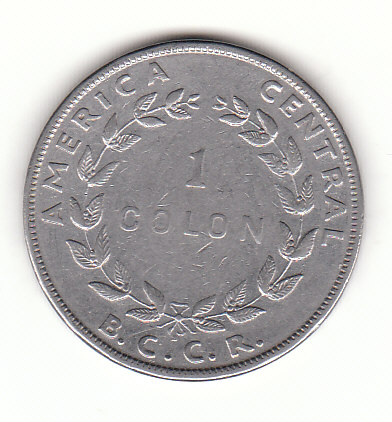  1 Colon Costa Rica 1954 (G734)   