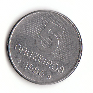  5 Cruzados Brasilien 1980 (G735)   