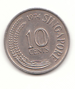  10 Cent Singapore 1974 (G745)   