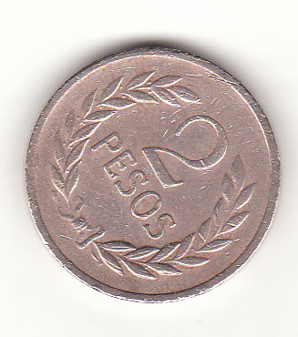  2 Peso Kolumbien 1977  (F808)   