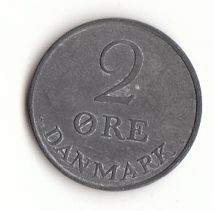  2 Ore Dänemark 1957 ( G806)   