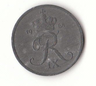  2 Ore Dänemark 1968 ( G807)   