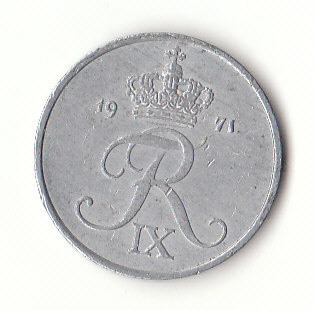 2 Ore Dänemark 1971 ( G808)