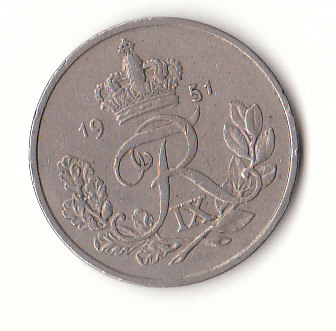  25 Ore Dänemark 1951 ( G818)   