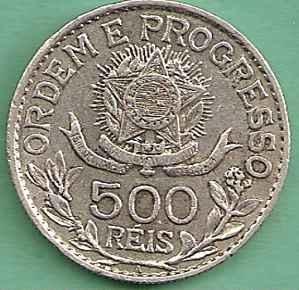 Brazil 500 Reis 1913 A