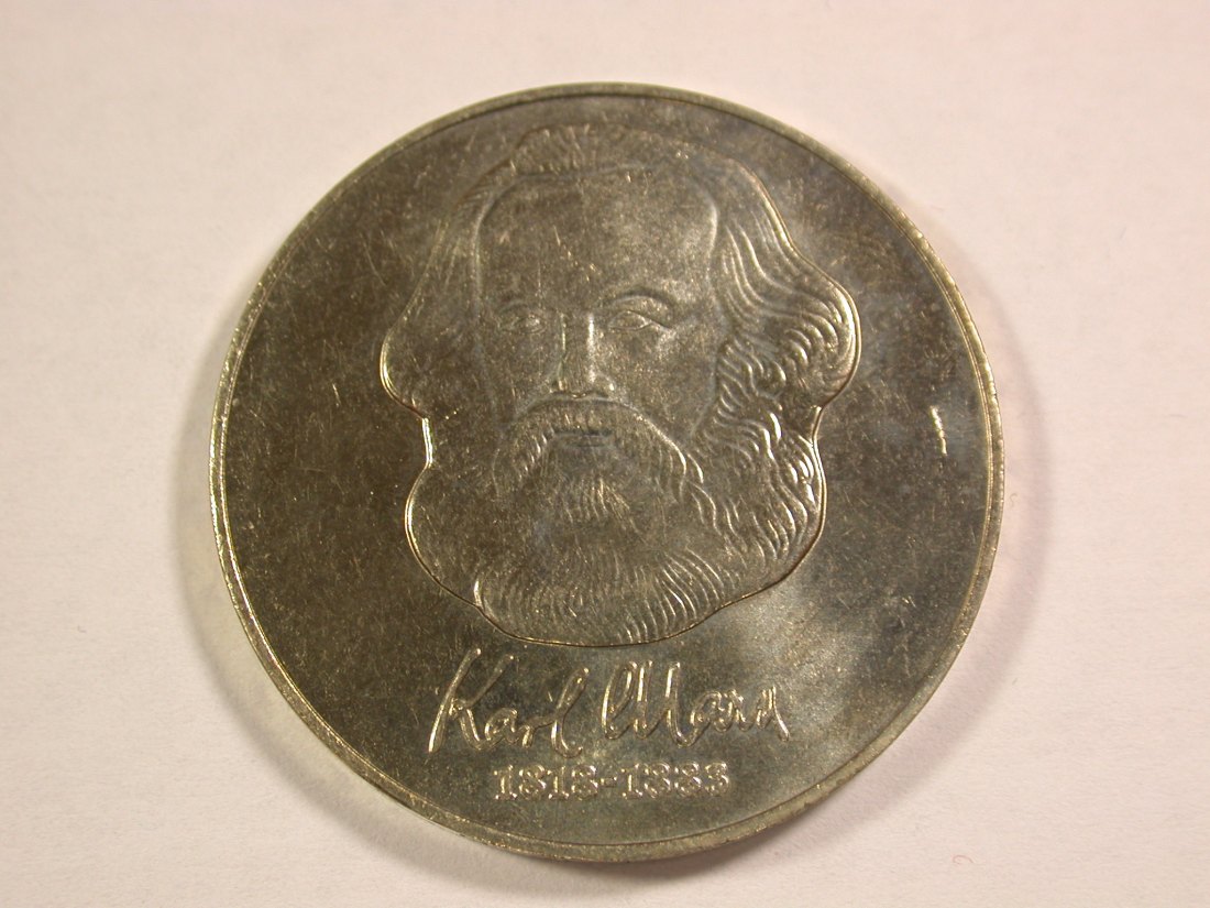  14109 DDR 20 Mark 1983 Karl Marx in f.st Orginalbilder   