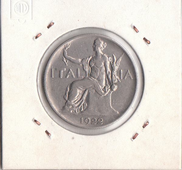  1 Lira Italien 1922 (L08)   