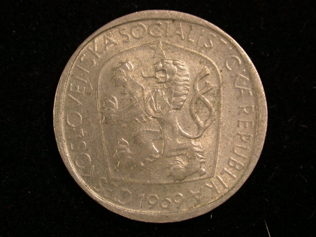  14111 CSSR 3 Kronen 1969 in vz-st  Orginalbilder   