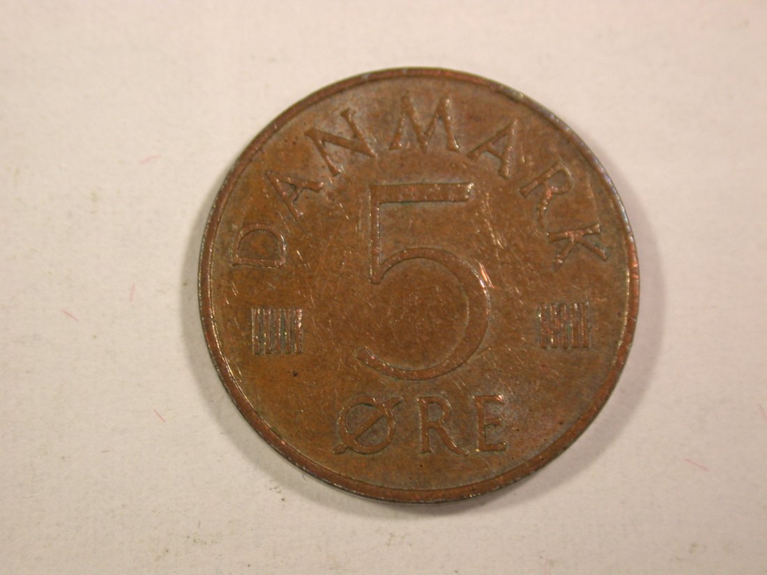14005 Dänemark 5 Öre 1976 in vz Orginalbilder