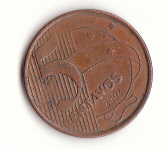  5 Centavos  Brasilien 2002 (G271)   