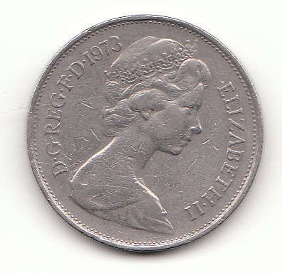  10 Pence Großbritannien 1973 (G928)   