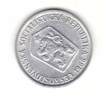  10 Heller  Tschechoslowakei 1966 (G929)   