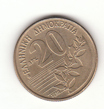  20 Drachmai  Griechenland 1990 (G934)   