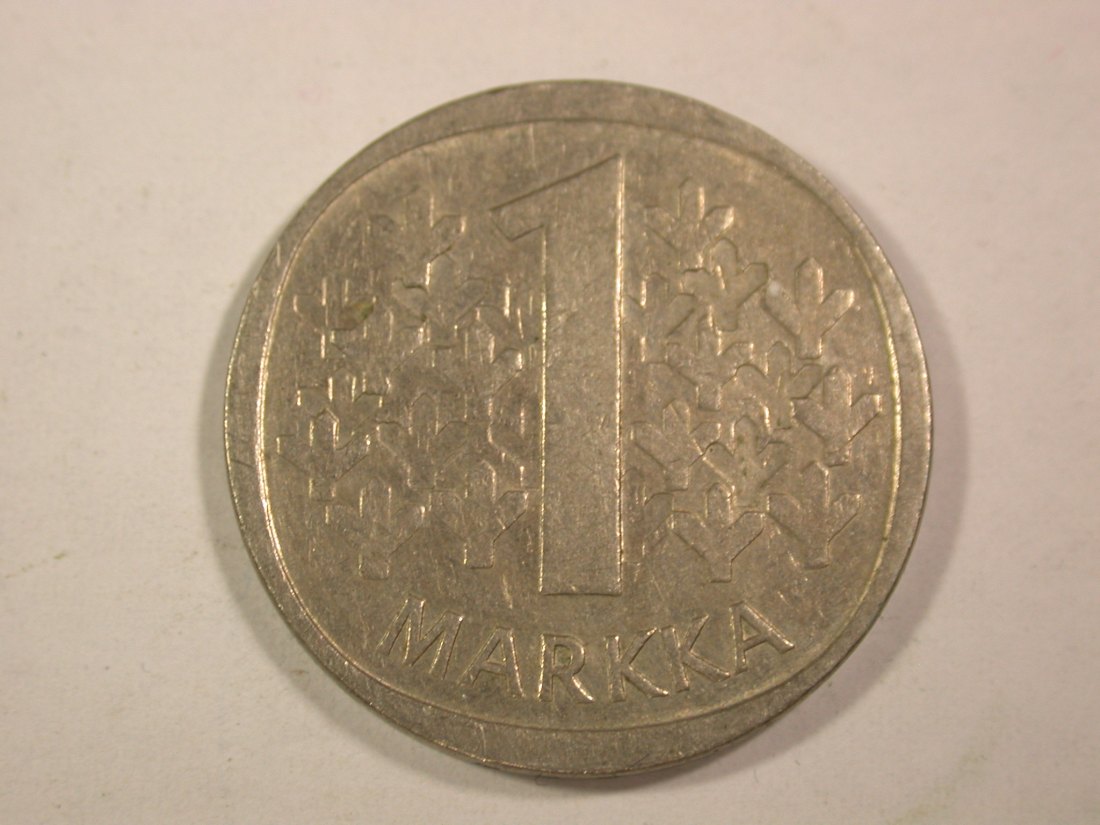 14112 Finnland 1 Markka 1972 in vz/vz-st Orginalbilder