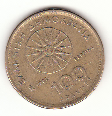 100 Drachmai Griechenland 1992 (G953)
