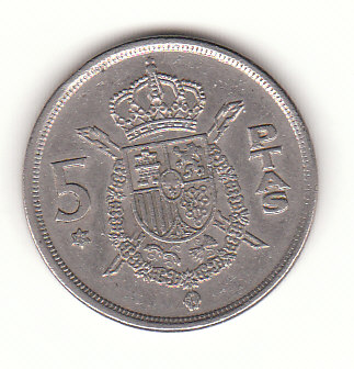  5 Pesetas Spanien 1975 * 78 (G955)   