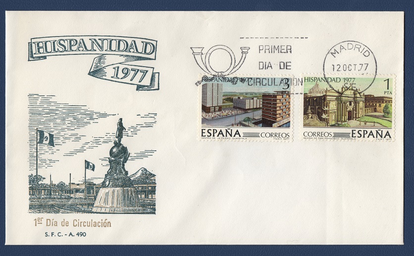  Spanien Erstagsbrief 1977 (2) ** S.F.C   