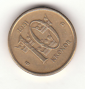  10 Kronor Schweden 1991 (G987)   