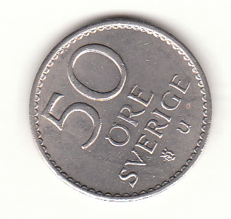  50 Öre Schweden 1968 (G588)   