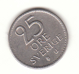  25 Öre Schweden 1963 (G410)   