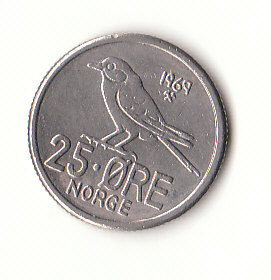  25 Öre Norwegen 1969 (H004)   