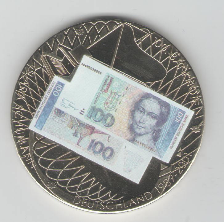  Medaille Abschied von der D-Mark(k279)   