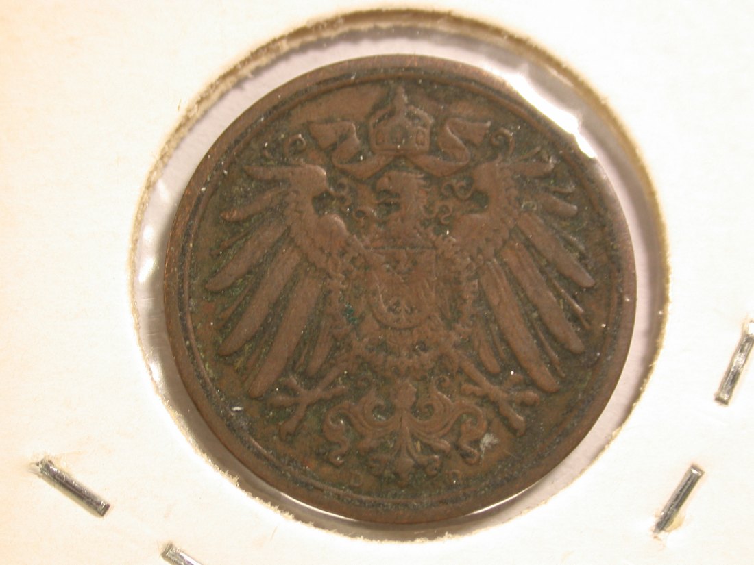  14302 KR 1 Pfennig 1912 D in ss+ Orginalbilder   