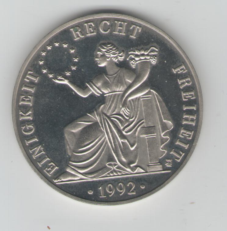  Medaille Deutschland ECU 1992(k285)   