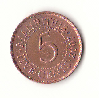  5 cent Mauritius 2007 (H020)   
