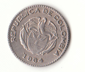  20 Centavos Kolumbien 1964  (H022)   