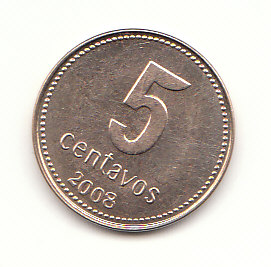  5 Centavos Argentinien 2008 (H024)   