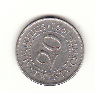  20 cent Mauritius 1991 (H031)   