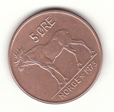  5 Ore Norwegen 1973 (H039)   