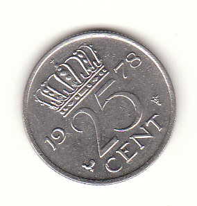  25 Cent Niederlande 1978 (H043)   