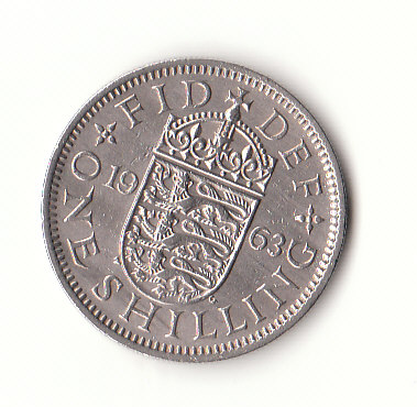  1 Shilling  Großbritannien 1963 (H051)   
