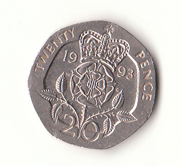  20 Pence Großbritannien 1993 (H053)   