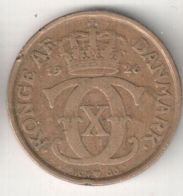  Dänemark 1 Krone 1926 s-ss   