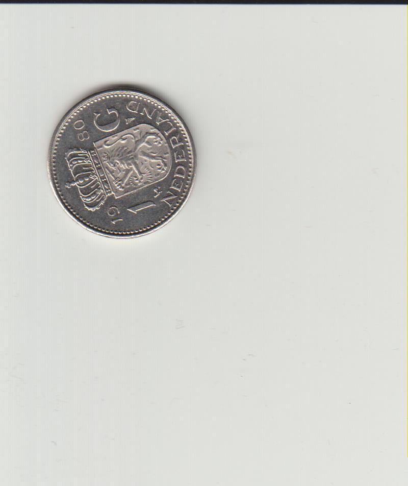  Niederlande 1 Gulden 1980 in vz.   