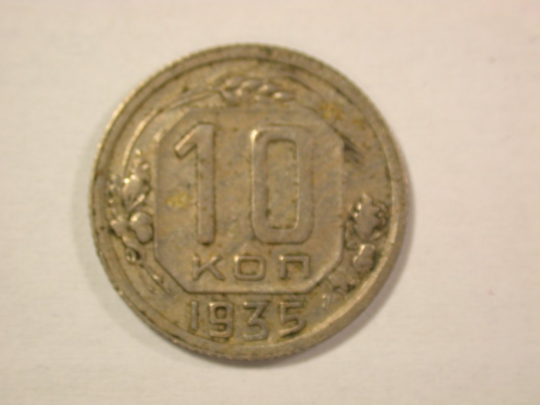  14303 Russland/UDSSR 10 Kopeken 1935 in ss-vz   Orginalbilder!   