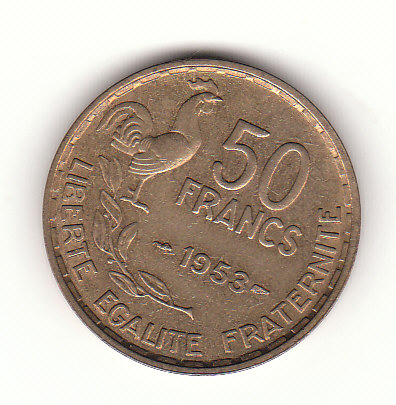  50 Franc Frankreich 1953 (H066)   