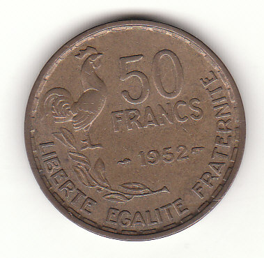  50 Franc Frankreich 1952 (H068)   