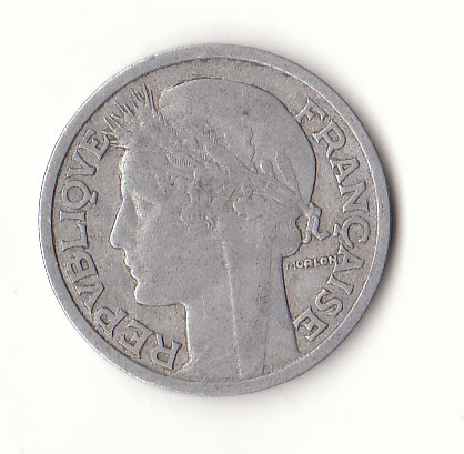  2 Francs Frankreich 1948 (H071)   