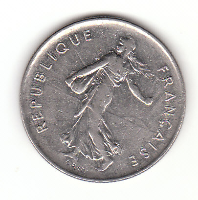  5 Francs Frankreich 1973 (H085)   