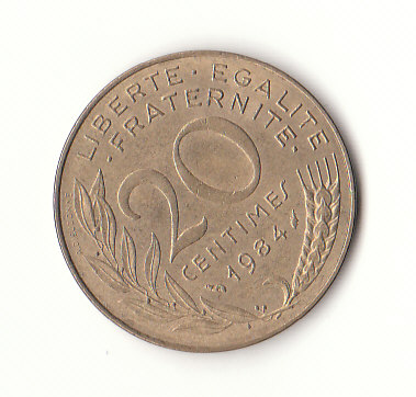  20 Centimes Frankreich 1984 (H088)   
