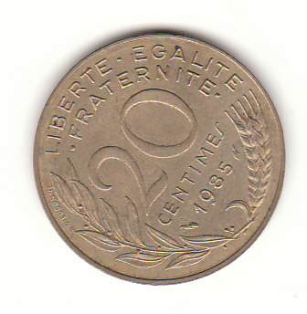  20 Centimes Frankreich 1985 (H091)   