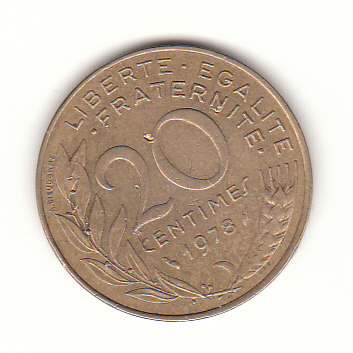  20 Centimes Frankreich 1978 (H093)   