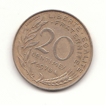  20 Centimes Frankreich 1970 (H095)   