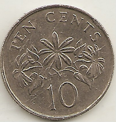 Singapore,10Cents,1987