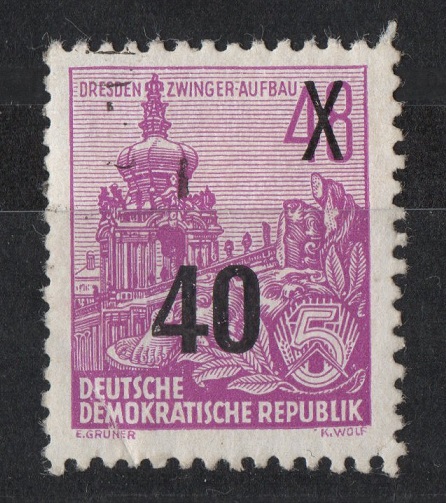  DDR Mi.440 l g 40 auf 48 Freimarke <i>Fünfjahrplan</i>   